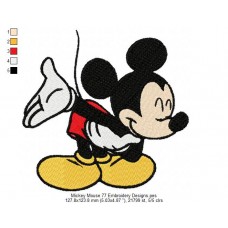 Mickey Mouse 77 Embroidery Designs